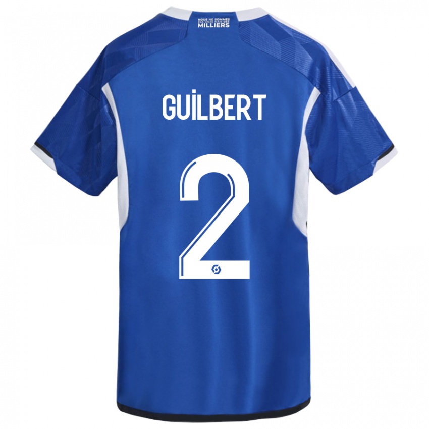 Dames Frederic Guilbert #2 Blauw Thuisshirt Thuistenue 2023/24 T-Shirt