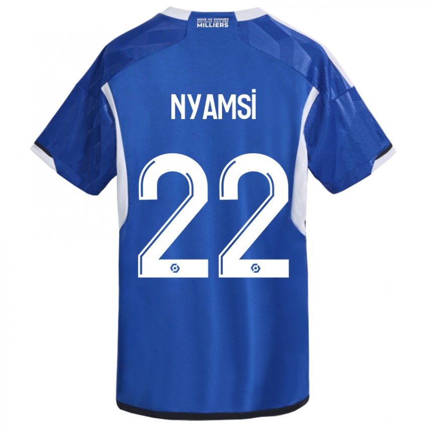 Dames Gerzino Nyamsi #22 Blauw Thuisshirt Thuistenue 2023/24 T-Shirt