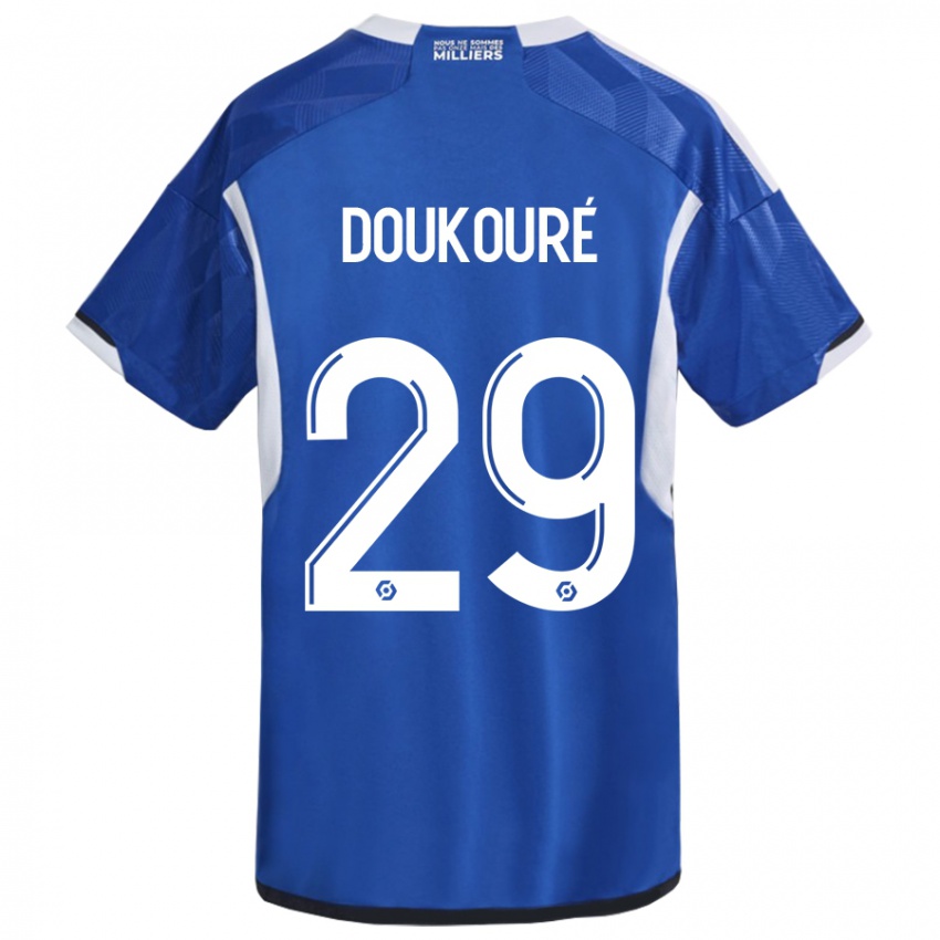 Dames Ismaël Doukouré #29 Blauw Thuisshirt Thuistenue 2023/24 T-Shirt