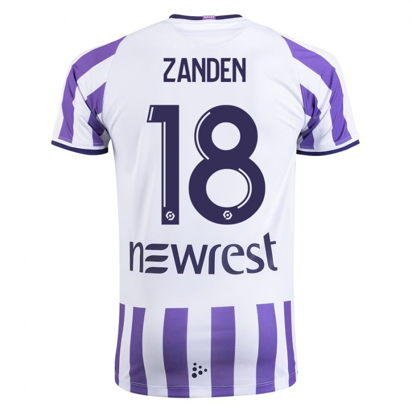 Dames Oliver Zandén #18 Wit Thuisshirt Thuistenue 2023/24 T-Shirt