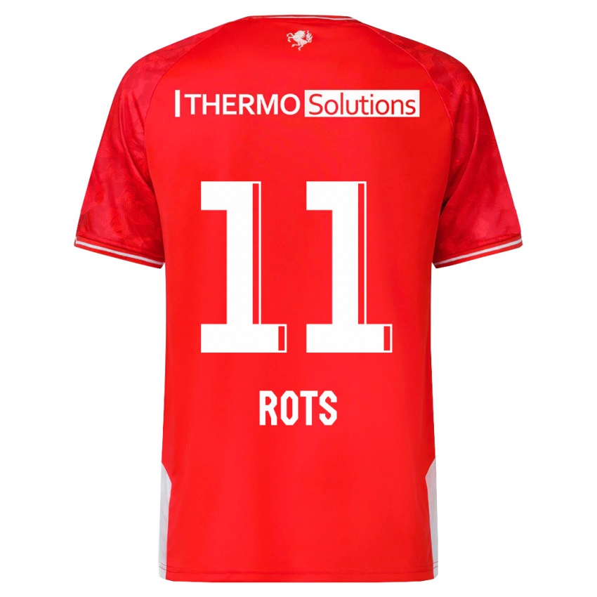 Dames Daan Rots #11 Rood Thuisshirt Thuistenue 2023/24 T-Shirt