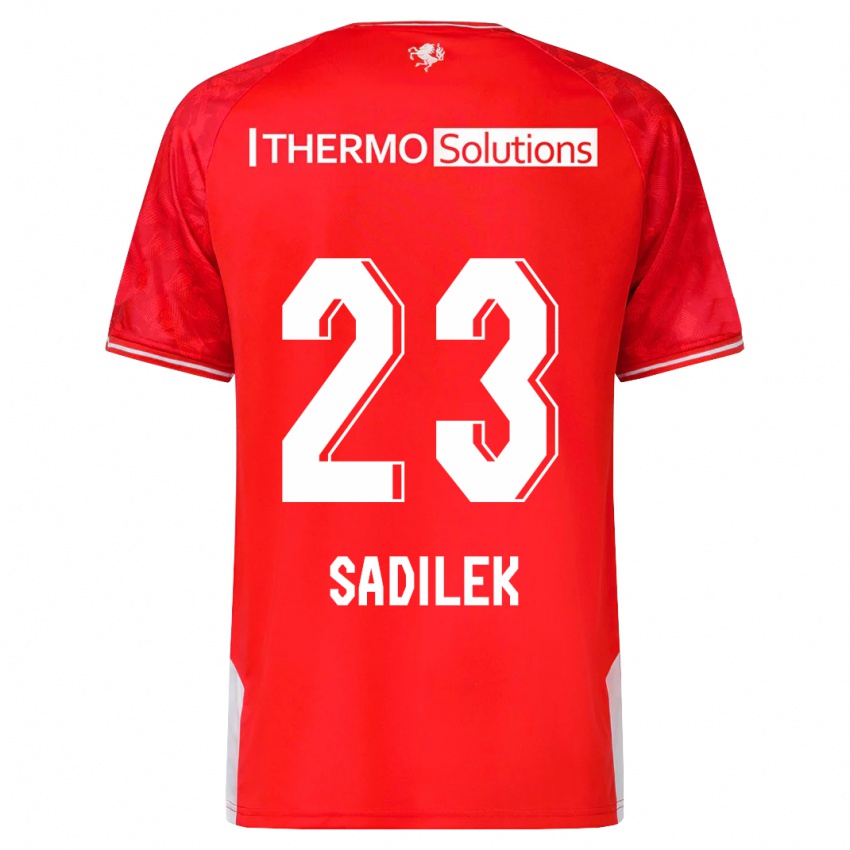 Dames Michal Sadilek #23 Rood Thuisshirt Thuistenue 2023/24 T-Shirt