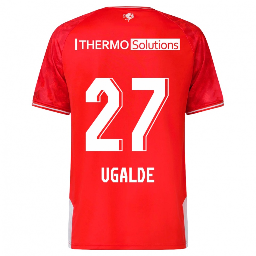 Dames Manfred Ugalde #27 Rood Thuisshirt Thuistenue 2023/24 T-Shirt