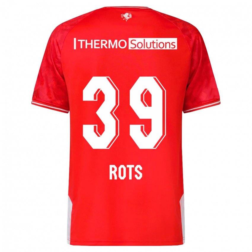 Dames Mats Rots #39 Rood Thuisshirt Thuistenue 2023/24 T-Shirt