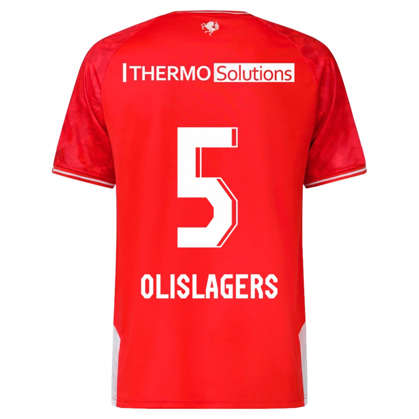 Dames Marisa Olislagers #5 Rood Thuisshirt Thuistenue 2023/24 T-Shirt