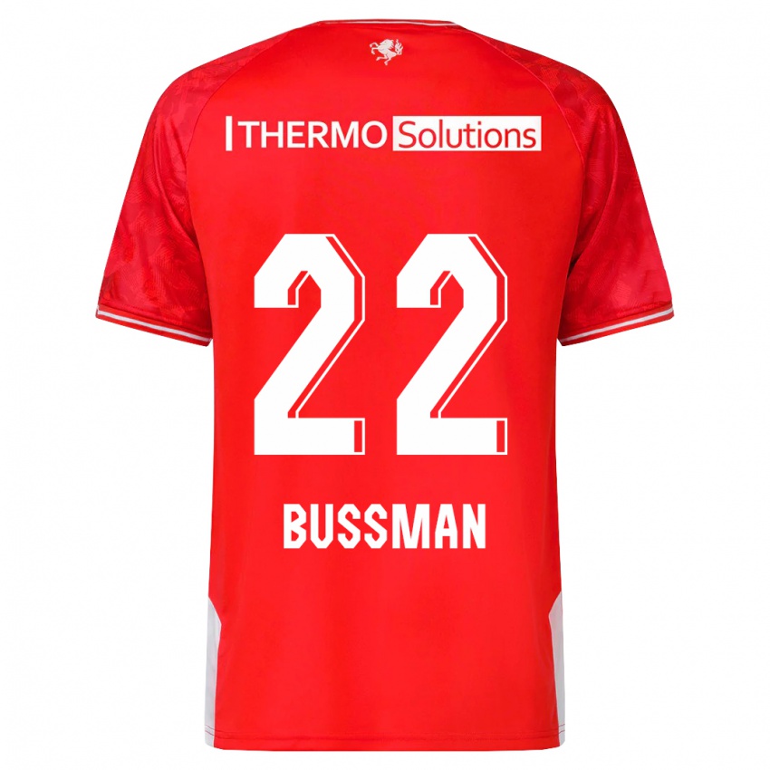 Dames Fiene Bussman #22 Rood Thuisshirt Thuistenue 2023/24 T-Shirt