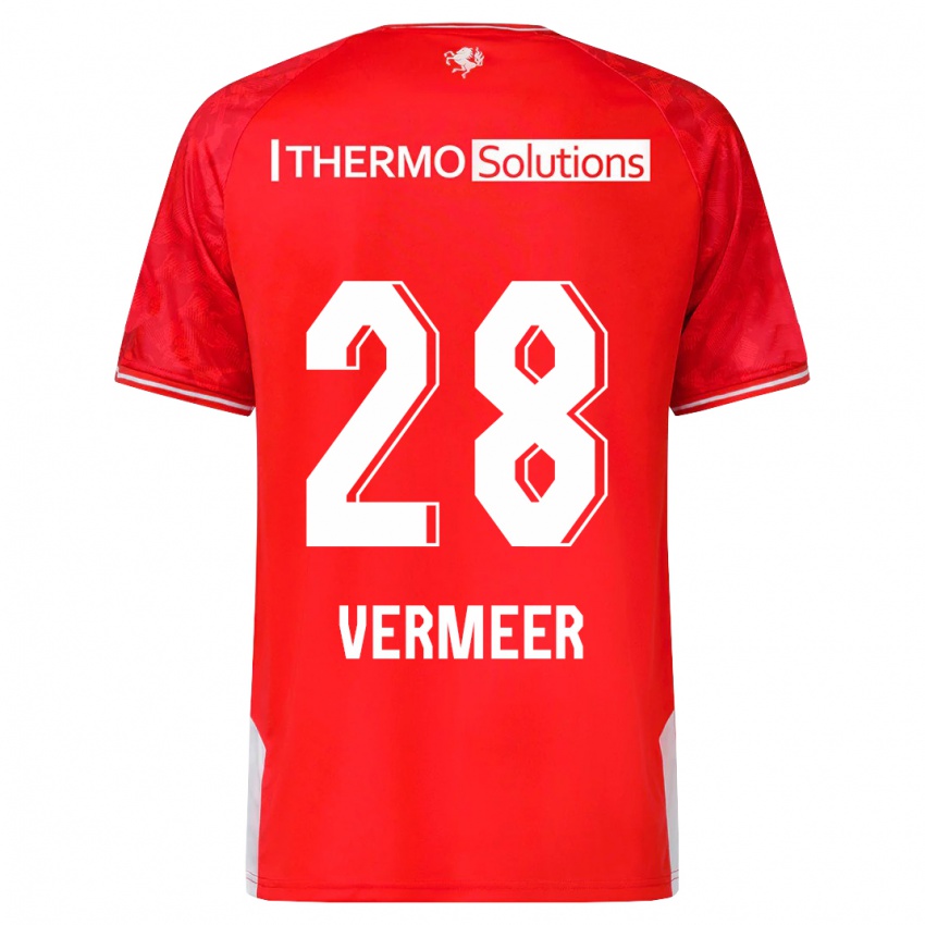 Dames Sofie Rianne Vermeer #28 Rood Thuisshirt Thuistenue 2023/24 T-Shirt