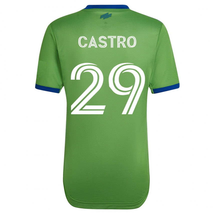 Dames Jacob Castro #29 Groente Thuisshirt Thuistenue 2023/24 T-Shirt