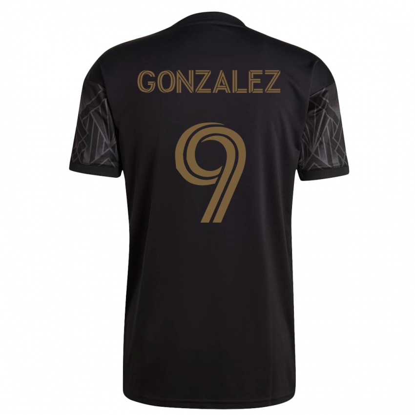 Dames Mario Gonzalez #9 Zwart Thuisshirt Thuistenue 2023/24 T-Shirt