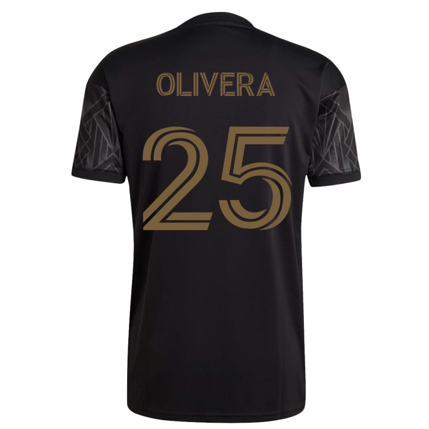 Dames Cristian Olivera #25 Zwart Thuisshirt Thuistenue 2023/24 T-Shirt