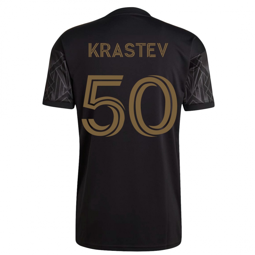 Dames Filip Krastev #50 Zwart Thuisshirt Thuistenue 2023/24 T-Shirt