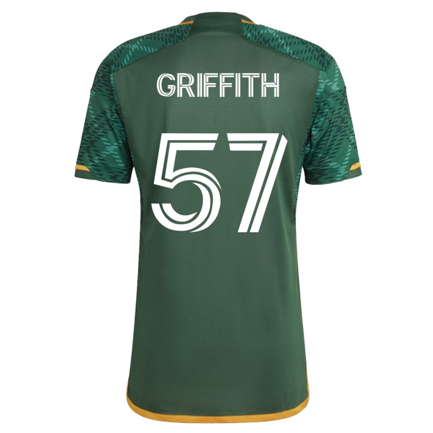 Dames Víctor Griffith #57 Groente Thuisshirt Thuistenue 2023/24 T-Shirt