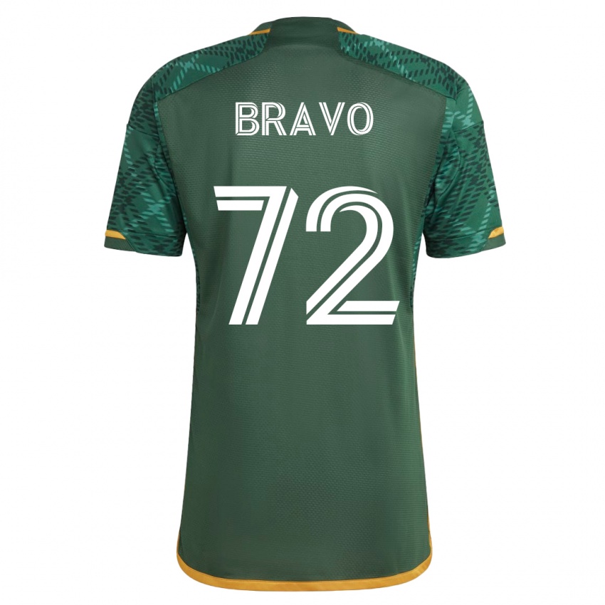 Dames Julian Bravo #72 Groente Thuisshirt Thuistenue 2023/24 T-Shirt