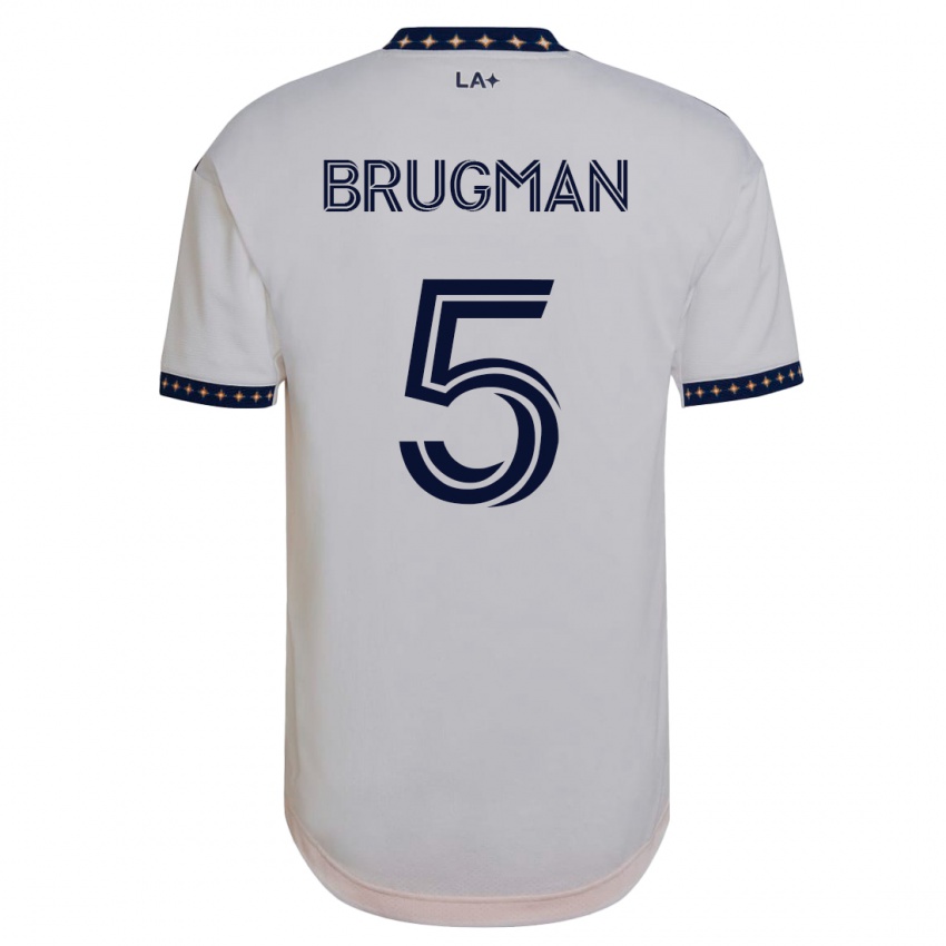 Dames Gastón Brugman #5 Wit Thuisshirt Thuistenue 2023/24 T-Shirt