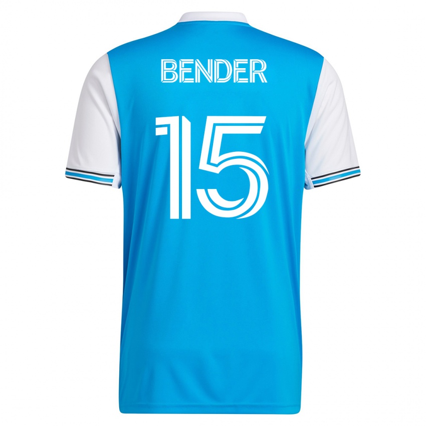 Dames Ben Bender #15 Blauw Thuisshirt Thuistenue 2023/24 T-Shirt