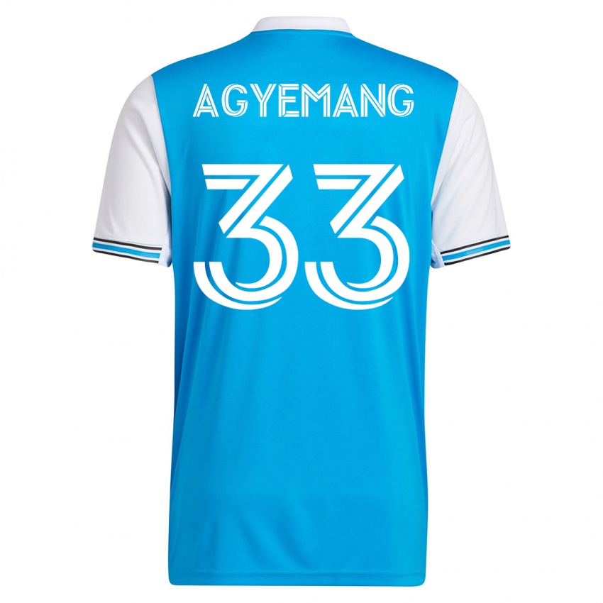 Dames Patrick Agyemang #33 Blauw Thuisshirt Thuistenue 2023/24 T-Shirt