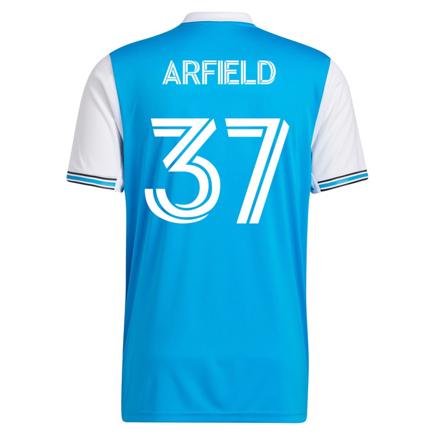 Dames Scott Arfield #37 Blauw Thuisshirt Thuistenue 2023/24 T-Shirt