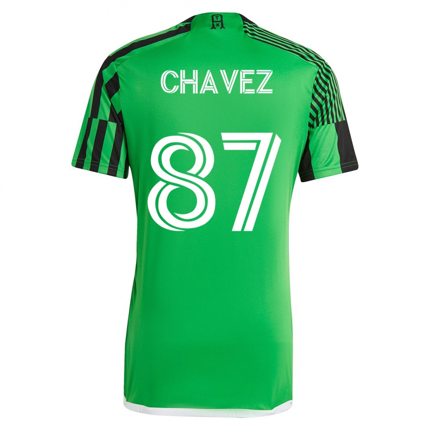 Dames Alfonso Ocampo-Chávez #87 Groen Zwart Thuisshirt Thuistenue 2023/24 T-Shirt