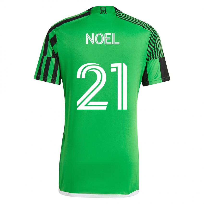 Dames Valentin Noël #21 Groen Zwart Thuisshirt Thuistenue 2023/24 T-Shirt