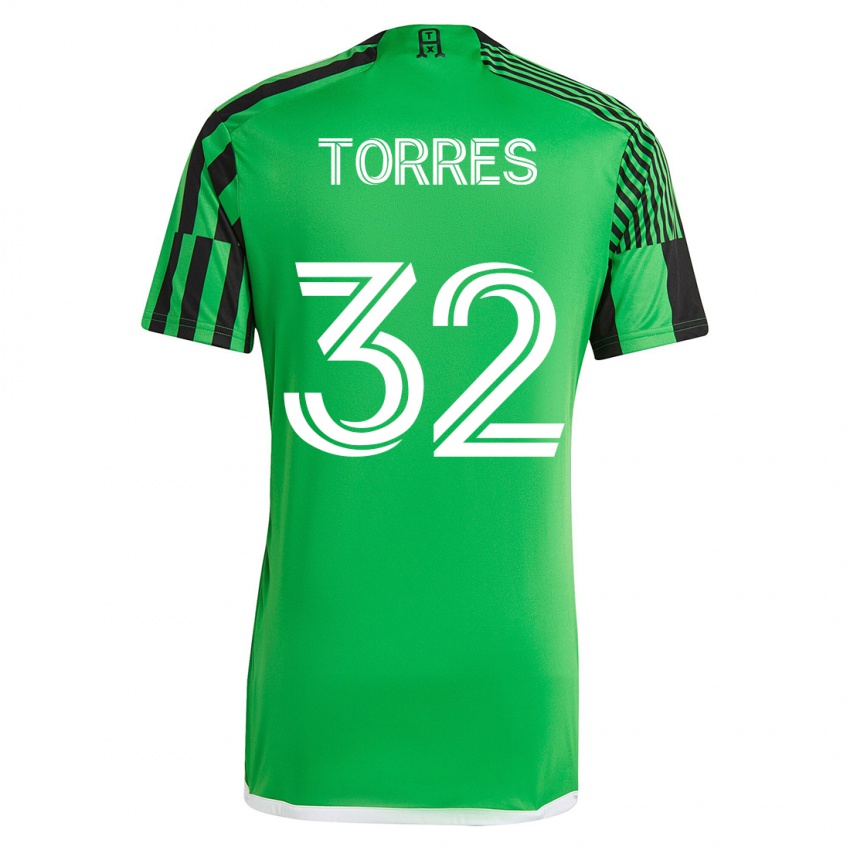 Dames Ervin Torres #32 Groen Zwart Thuisshirt Thuistenue 2023/24 T-Shirt