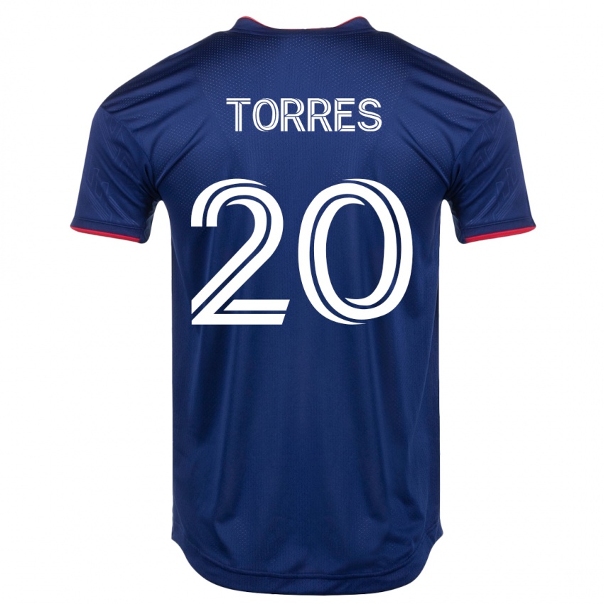 Dames Jairo Torres #20 Marine Thuisshirt Thuistenue 2023/24 T-Shirt