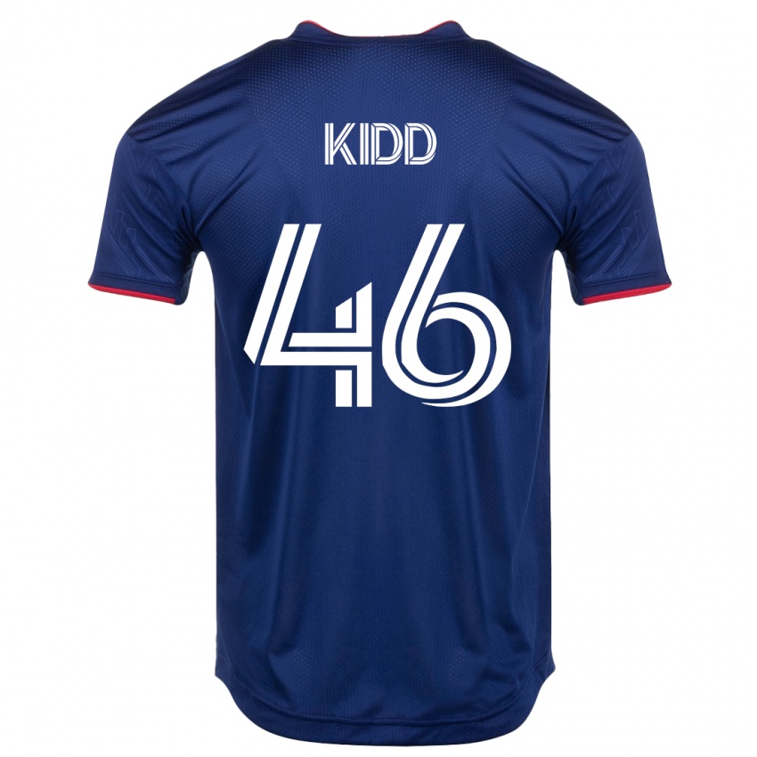 Dames Matteo Kidd #46 Marine Thuisshirt Thuistenue 2023/24 T-Shirt