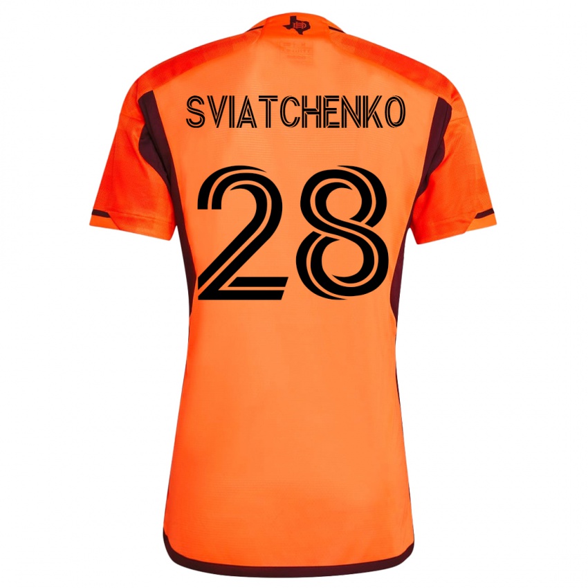 Dames Erik Sviatchenko #28 Oranje Thuisshirt Thuistenue 2023/24 T-Shirt