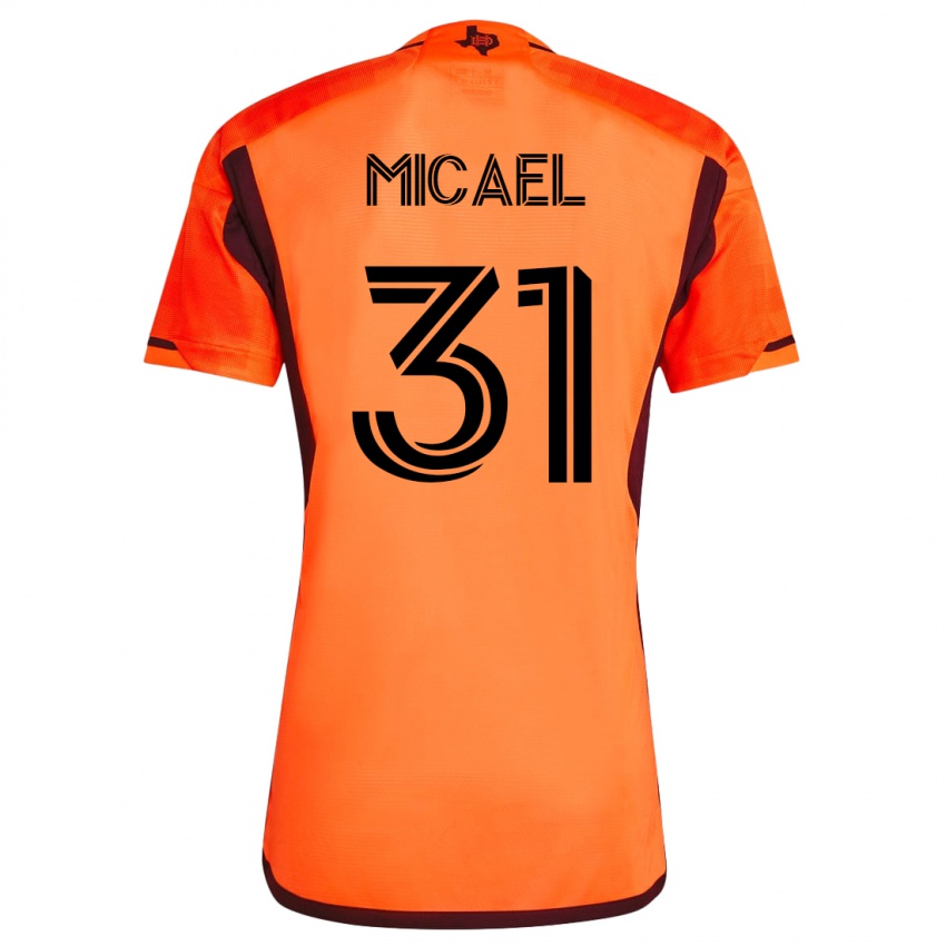 Dames Micael #31 Oranje Thuisshirt Thuistenue 2023/24 T-Shirt