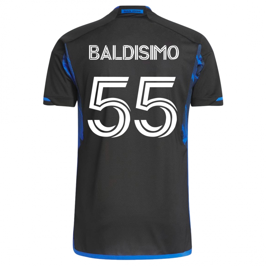 Dames Michael Baldisimo #55 Blauw Zwart Thuisshirt Thuistenue 2023/24 T-Shirt