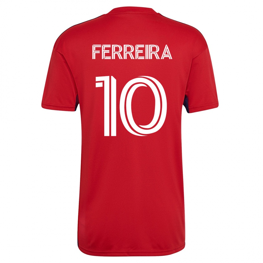 Dames Jesús Ferreira #10 Rood Thuisshirt Thuistenue 2023/24 T-Shirt