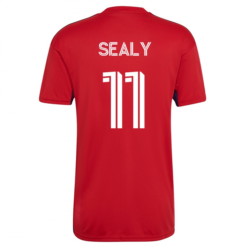 Dames Dante Sealy #11 Rood Thuisshirt Thuistenue 2023/24 T-Shirt