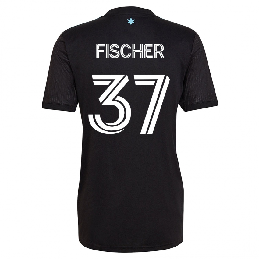 Dames Britton Fischer #37 Zwart Thuisshirt Thuistenue 2023/24 T-Shirt