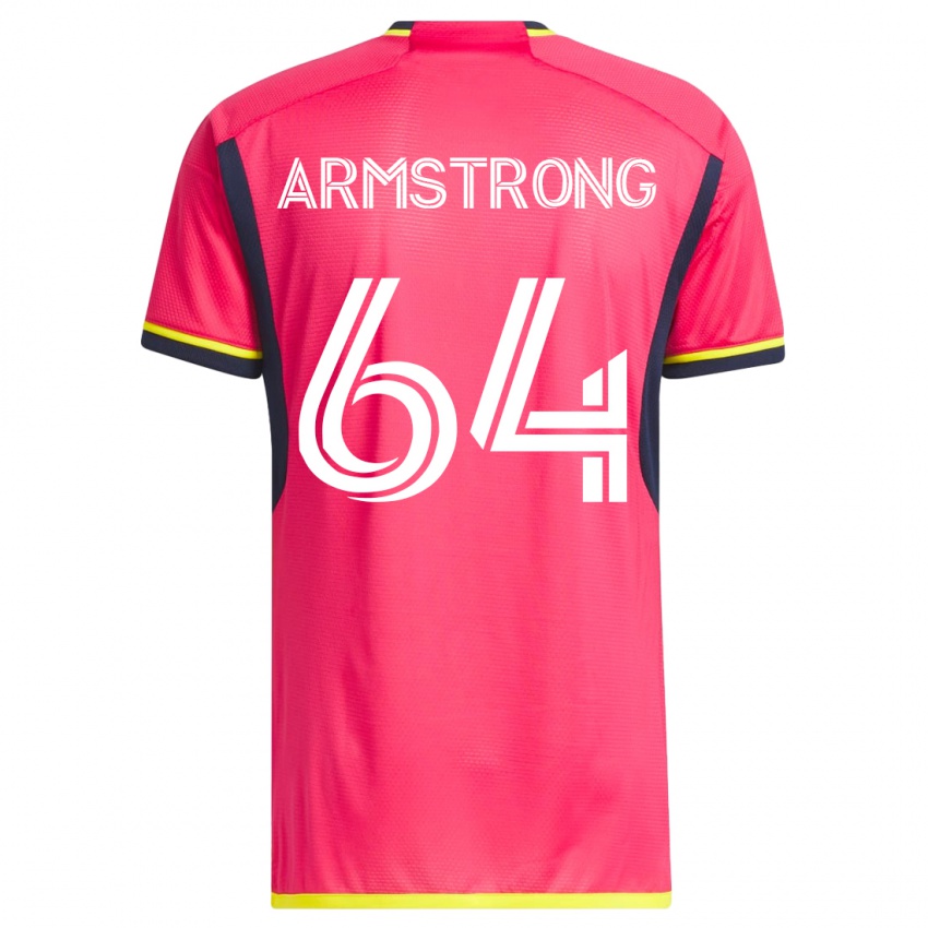 Dames Dida Armstrong #64 Roze Thuisshirt Thuistenue 2023/24 T-Shirt