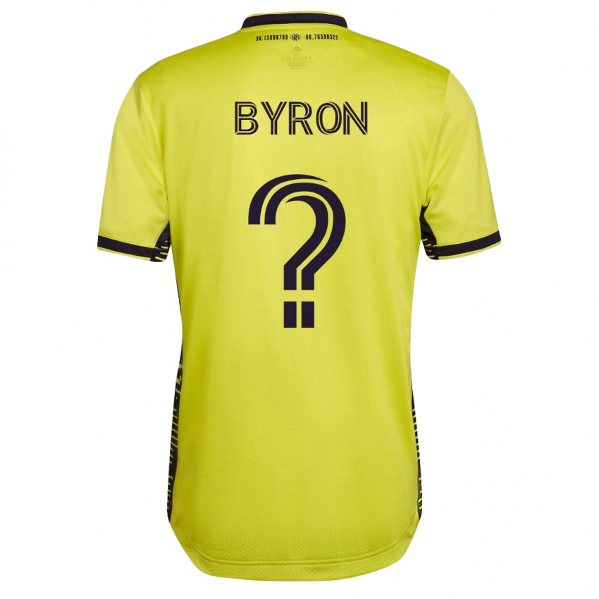 Dames Samuel Byron #0 Geel Thuisshirt Thuistenue 2023/24 T-Shirt