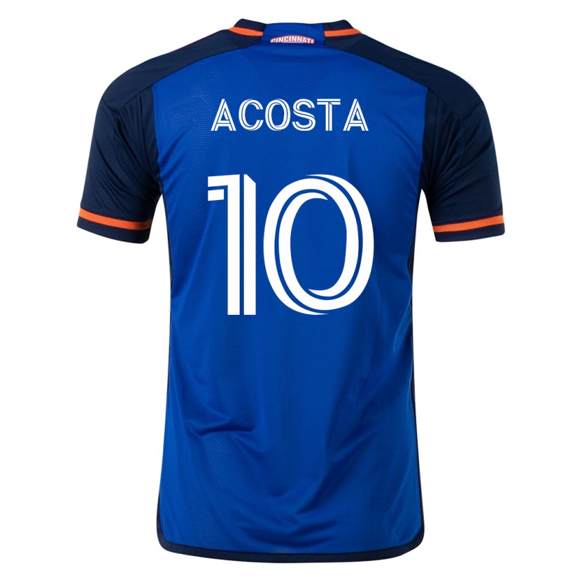 Dames Luciano Acosta #10 Blauw Thuisshirt Thuistenue 2023/24 T-Shirt