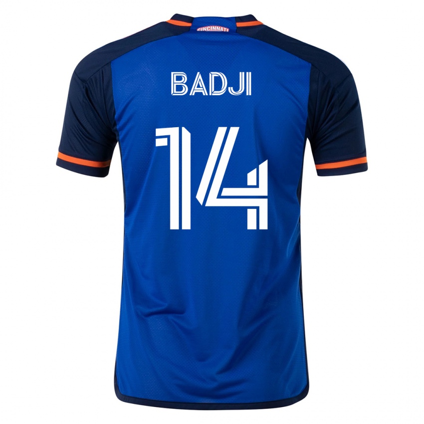 Dames Dominique Badji #14 Blauw Thuisshirt Thuistenue 2023/24 T-Shirt