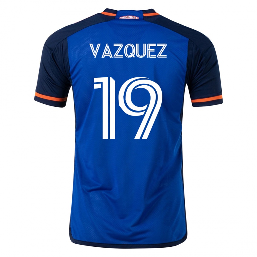 Dames Brandon Vazquez #19 Blauw Thuisshirt Thuistenue 2023/24 T-Shirt