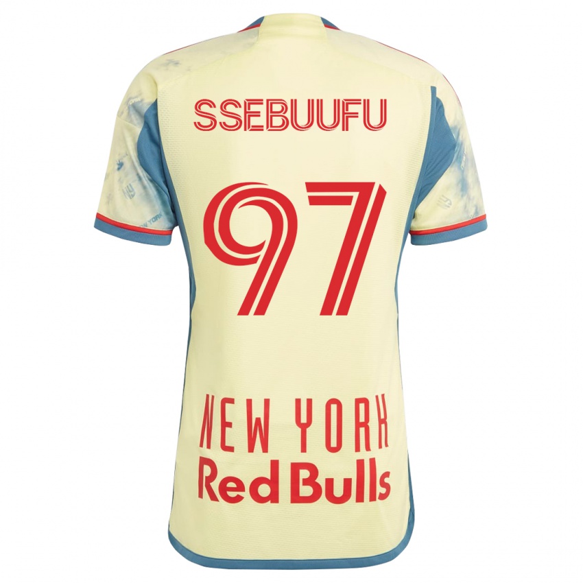 Dames Frank Ssebuufu #97 Geel Thuisshirt Thuistenue 2023/24 T-Shirt