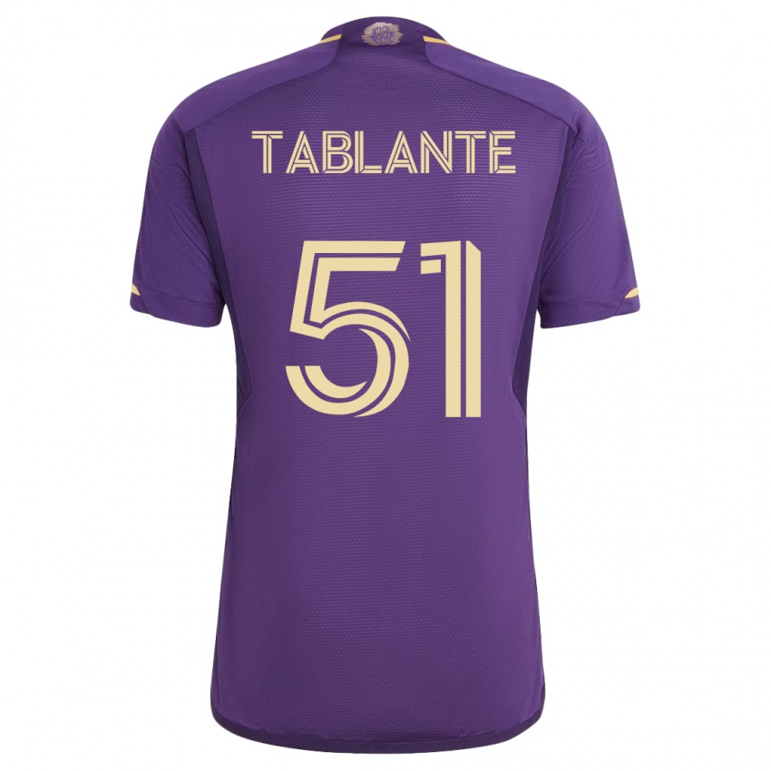 Dames Moises Tablante #51 Viooltje Thuisshirt Thuistenue 2023/24 T-Shirt