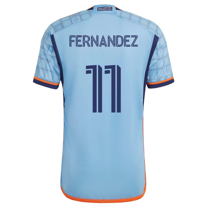 Dames Julián Fernández #11 Blauw Thuisshirt Thuistenue 2023/24 T-Shirt