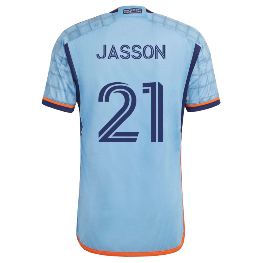 Dames Andres Jasson #21 Blauw Thuisshirt Thuistenue 2023/24 T-Shirt