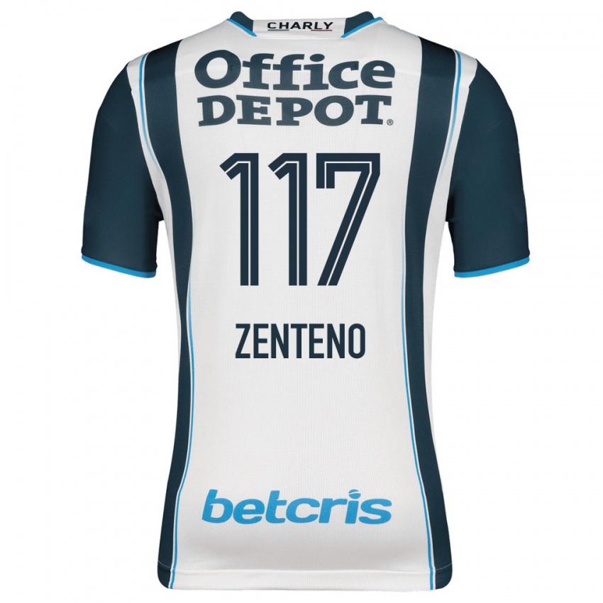 Dames Gustavo Zenteno #117 Marine Thuisshirt Thuistenue 2023/24 T-Shirt