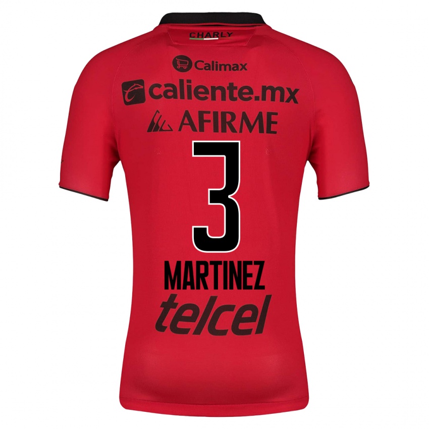 Dames Nathaly Martinez #3 Rood Thuisshirt Thuistenue 2023/24 T-Shirt