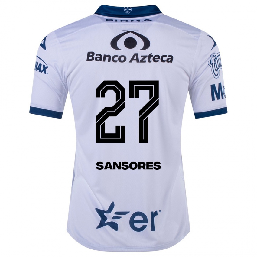 Dames Miguel Sansores #27 Wit Thuisshirt Thuistenue 2023/24 T-Shirt