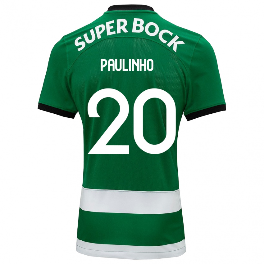 Dames Paulinho #20 Groente Thuisshirt Thuistenue 2023/24 T-Shirt