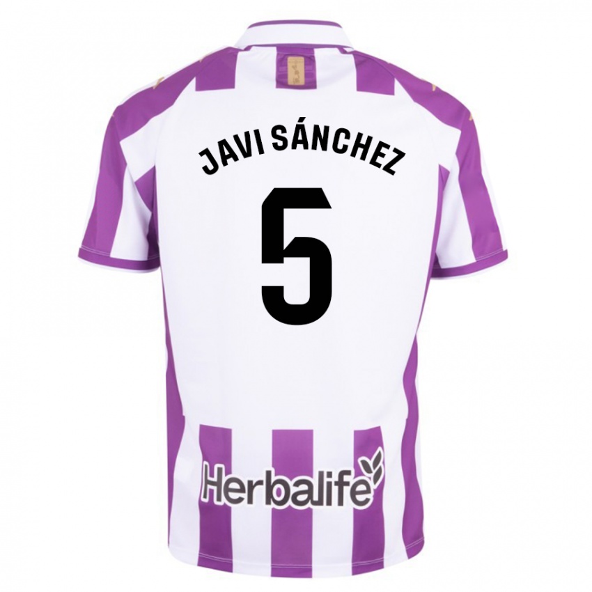 Dames Javi Sánchez #5 Paars Thuisshirt Thuistenue 2023/24 T-Shirt
