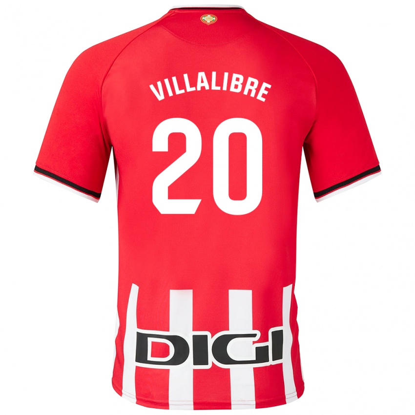 Dames Asier Villalibre #20 Rood Thuisshirt Thuistenue 2023/24 T-Shirt