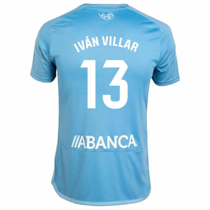 Dames Ivan Villar #13 Blauw Thuisshirt Thuistenue 2023/24 T-Shirt