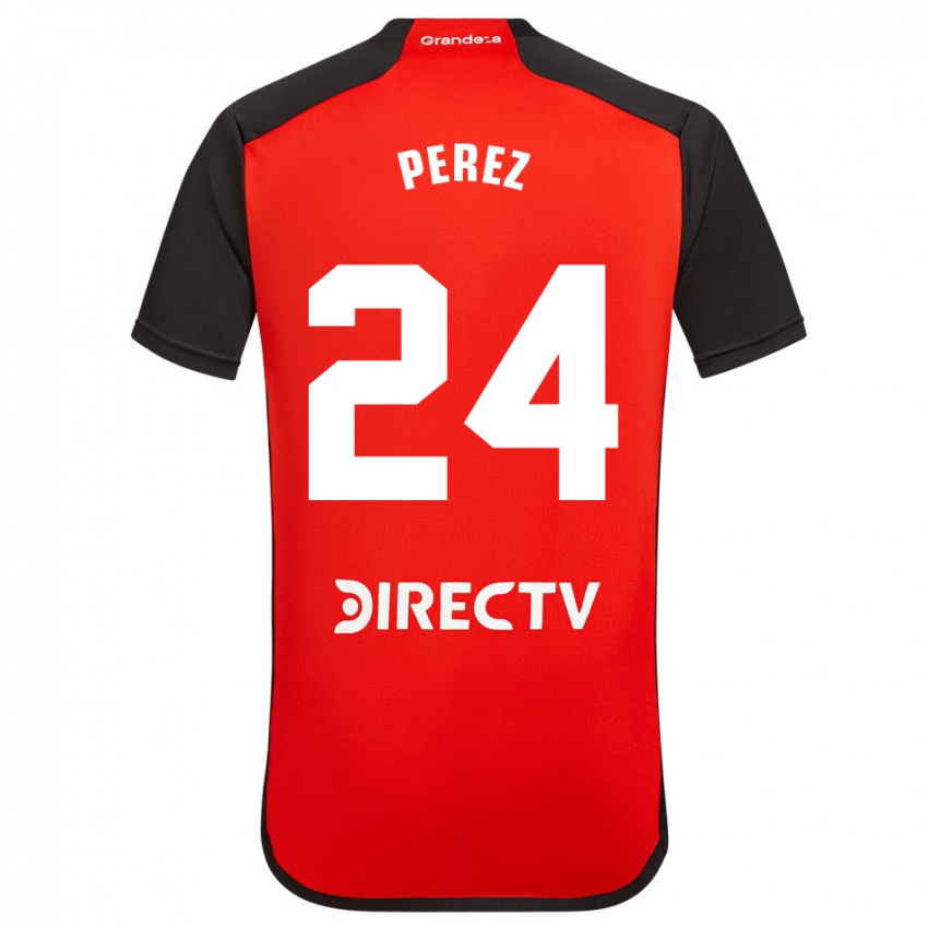 Dames Enzo Perez #24 Rood Uitshirt Uittenue 2023/24 T-Shirt
