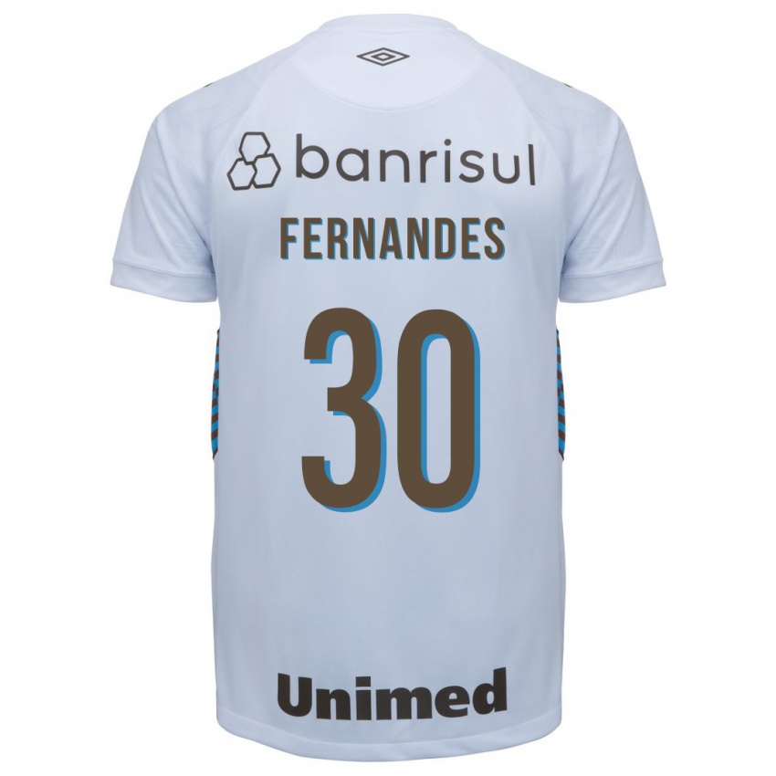 Dames Raquel Fernandes #30 Wit Uitshirt Uittenue 2023/24 T-Shirt